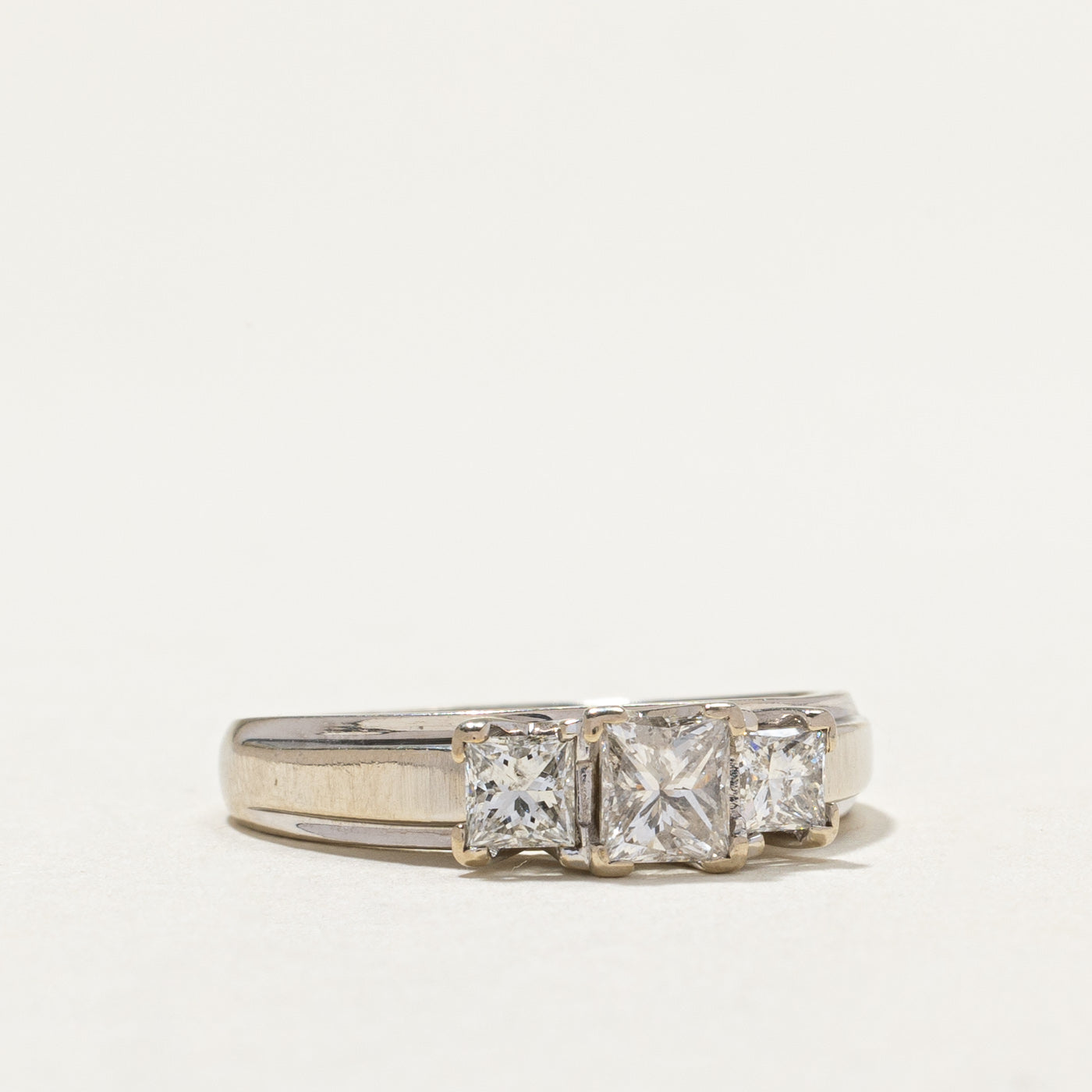 Three Stone Princess Cut Diamond Ring | 0.43ct, 0.39ctw | SZ 7 |