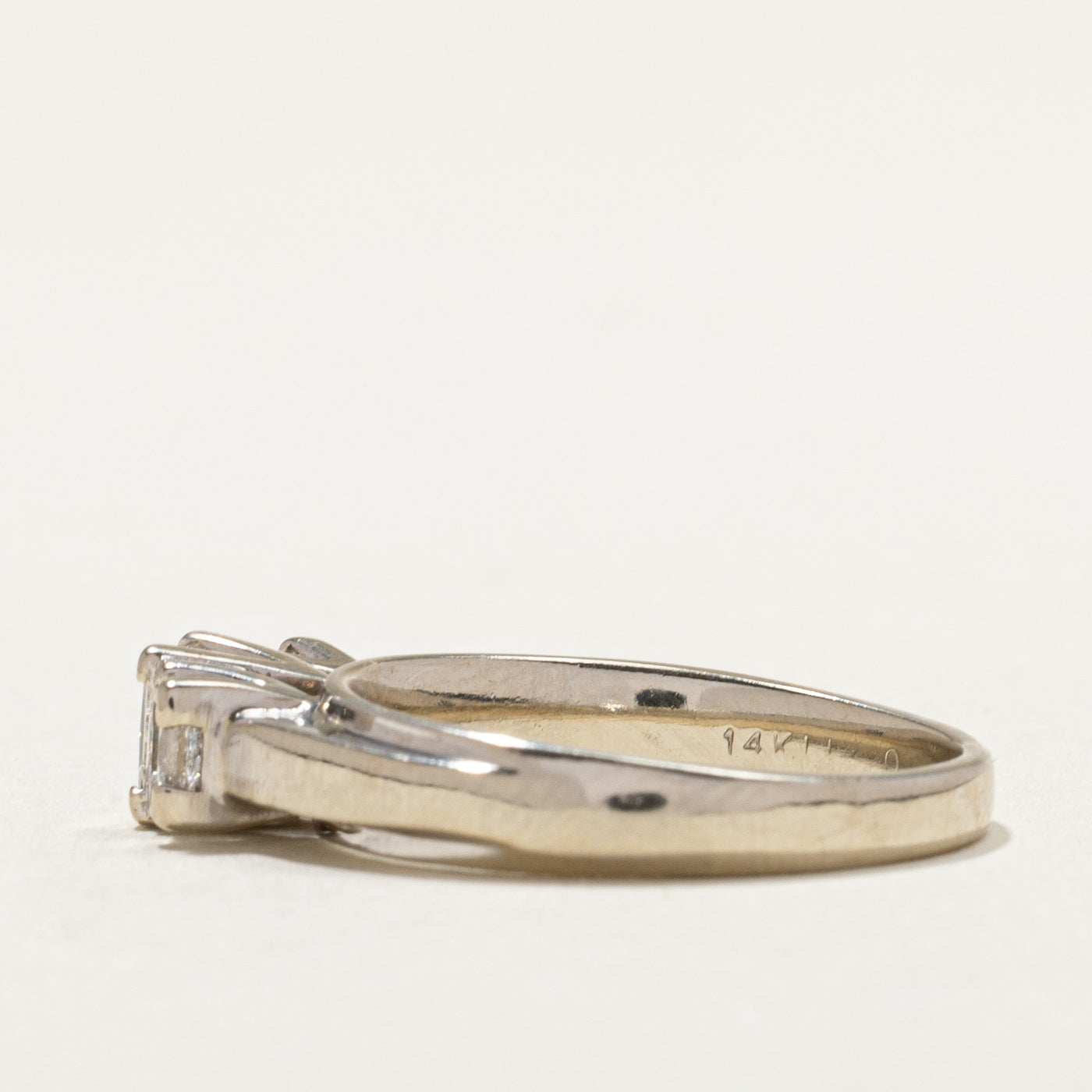 Three Stone Princess Cut Diamond Ring | 0.43ct, 0.39ctw | SZ 7 |