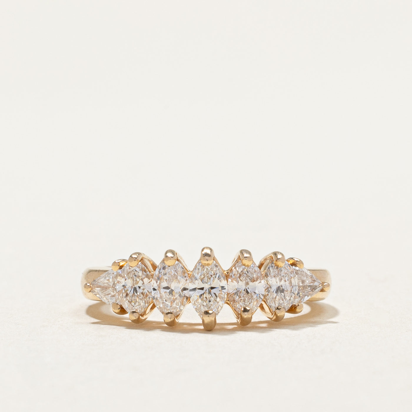 Marquise & Trilliant Cut Diamond Ring | 0.54ctw, 0.28ctw | SZ 5 |