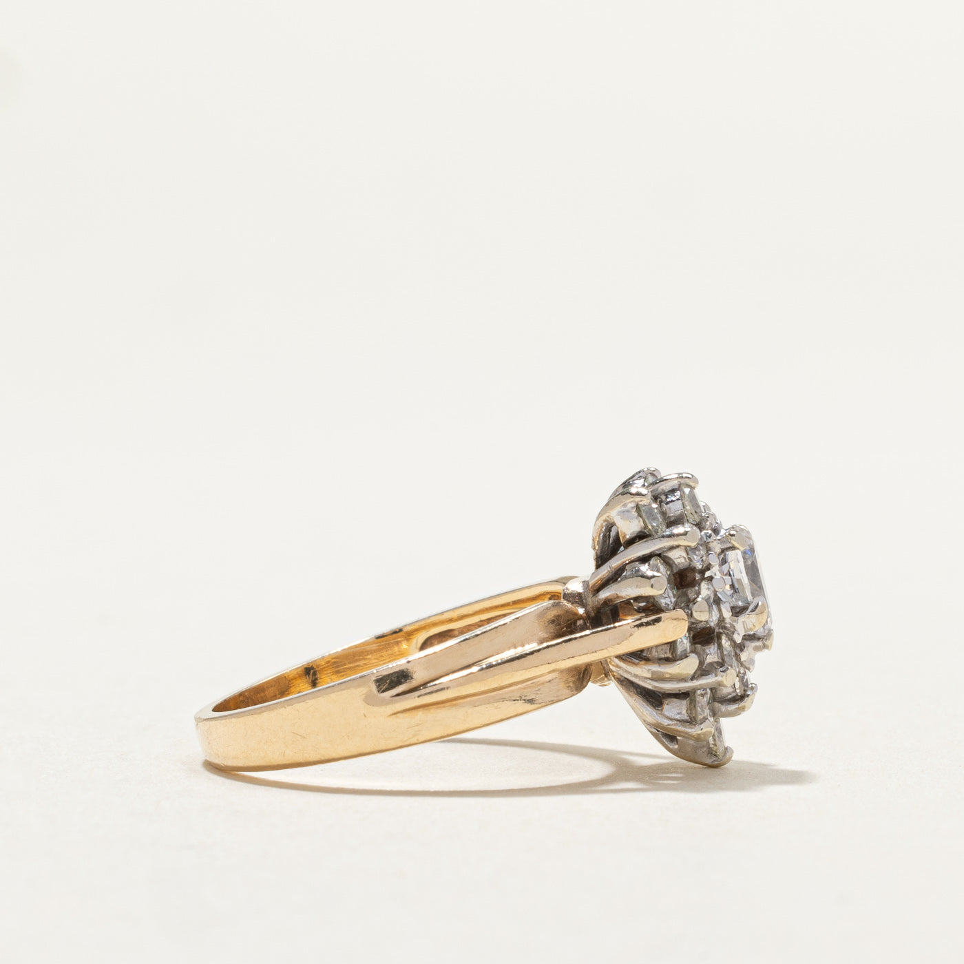 Pear Cut Diamond Cluster Ring | 0.30ct, 0.78ctw | SZ 6 |