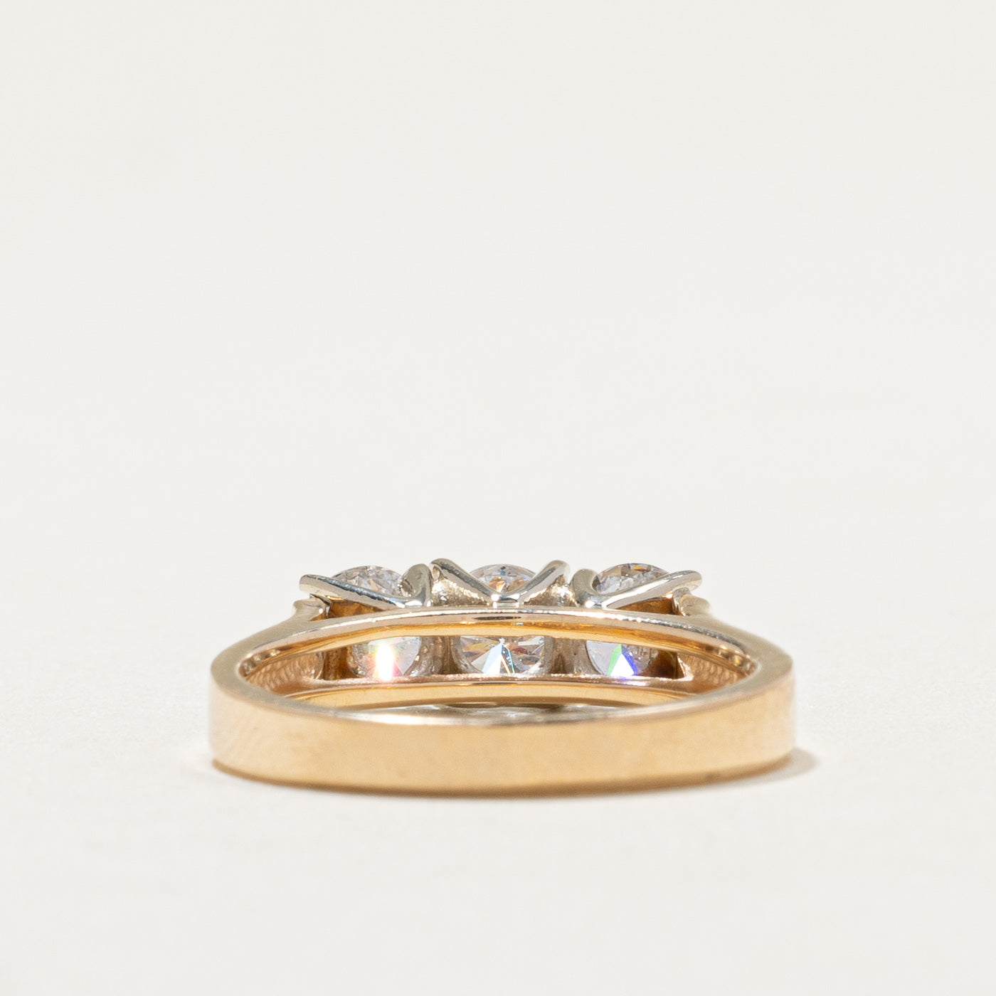 Three Stone Diamond Ring | 0.37ct, 0.72ctw | SZ 6 |
