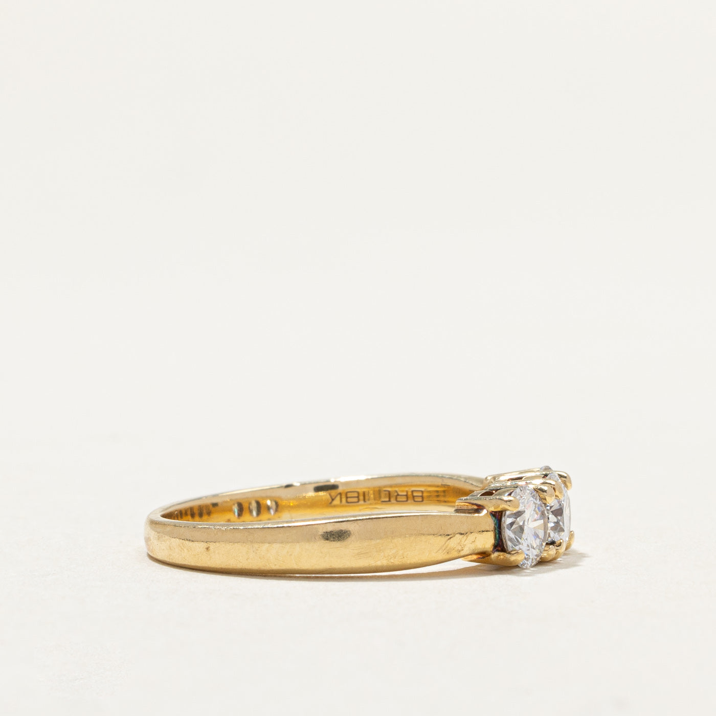 Three Stone Diamond Ring | 0.34ct, 0.60ctw | SZ 7.5 |
