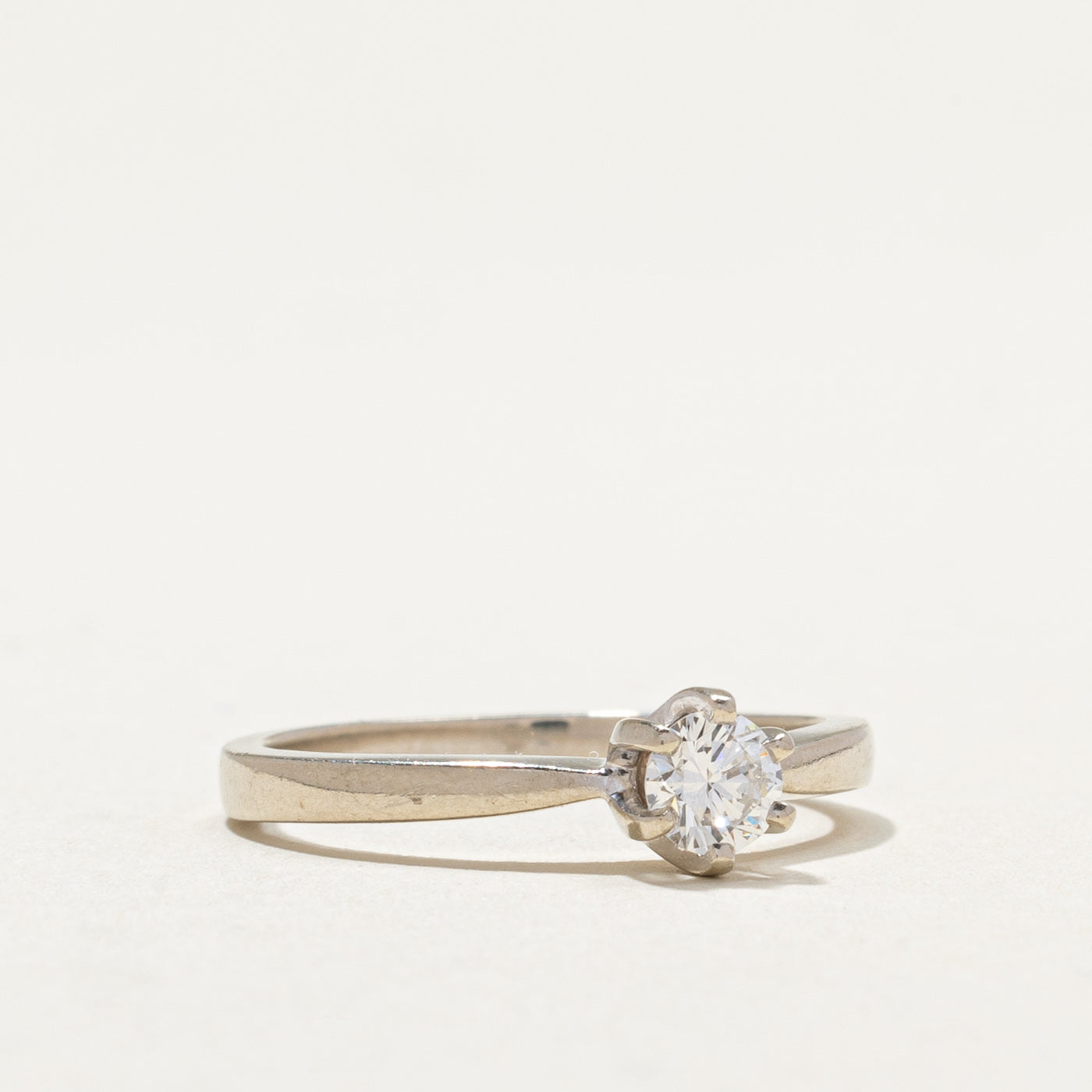 14k White Gold Diamond Ring | 0.31ct | SZ 6.75 |