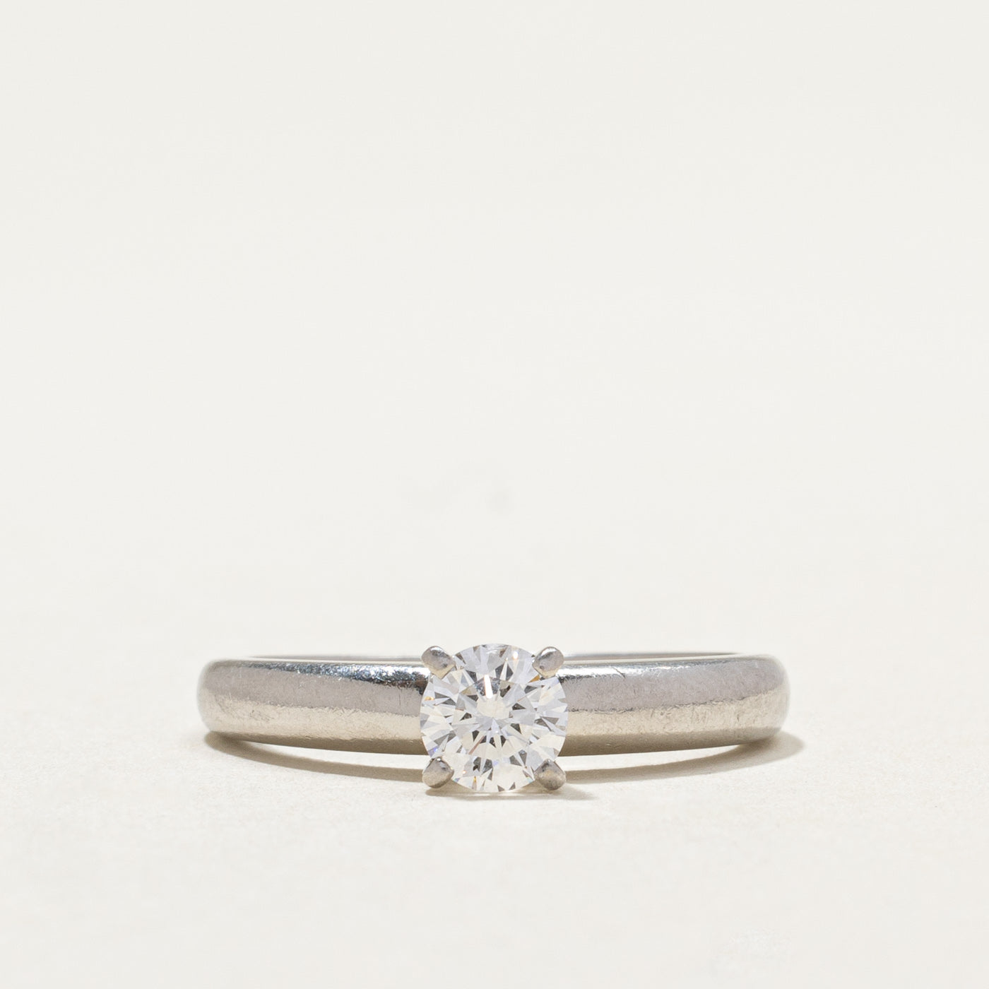 Platinum Diamond Engagement Ring | 0.42ct | SZ 5.5 |