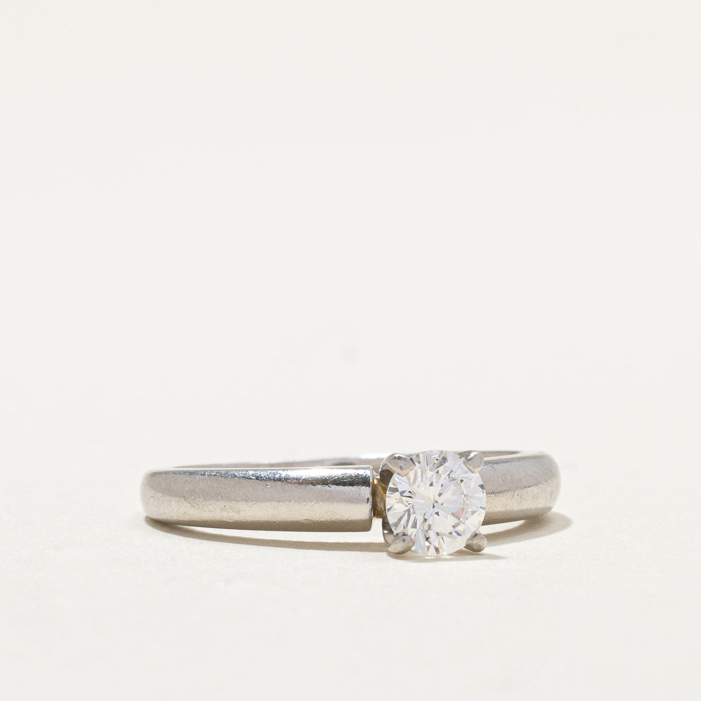 Platinum Diamond Engagement Ring | 0.42ct | SZ 5.5 |