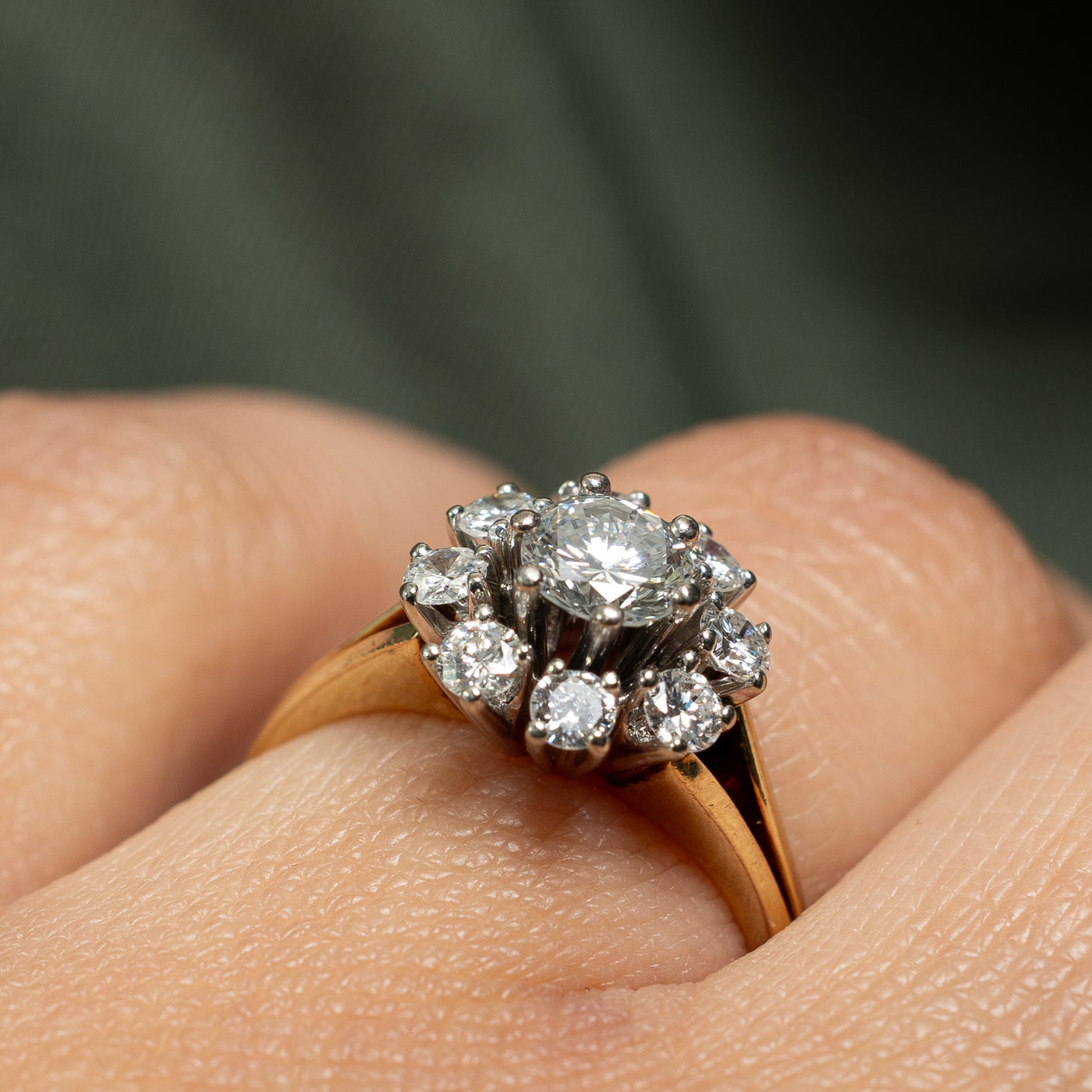 Diamond Petal Ring | 0.48ct, 0.40ctw | SZ 6.5 |