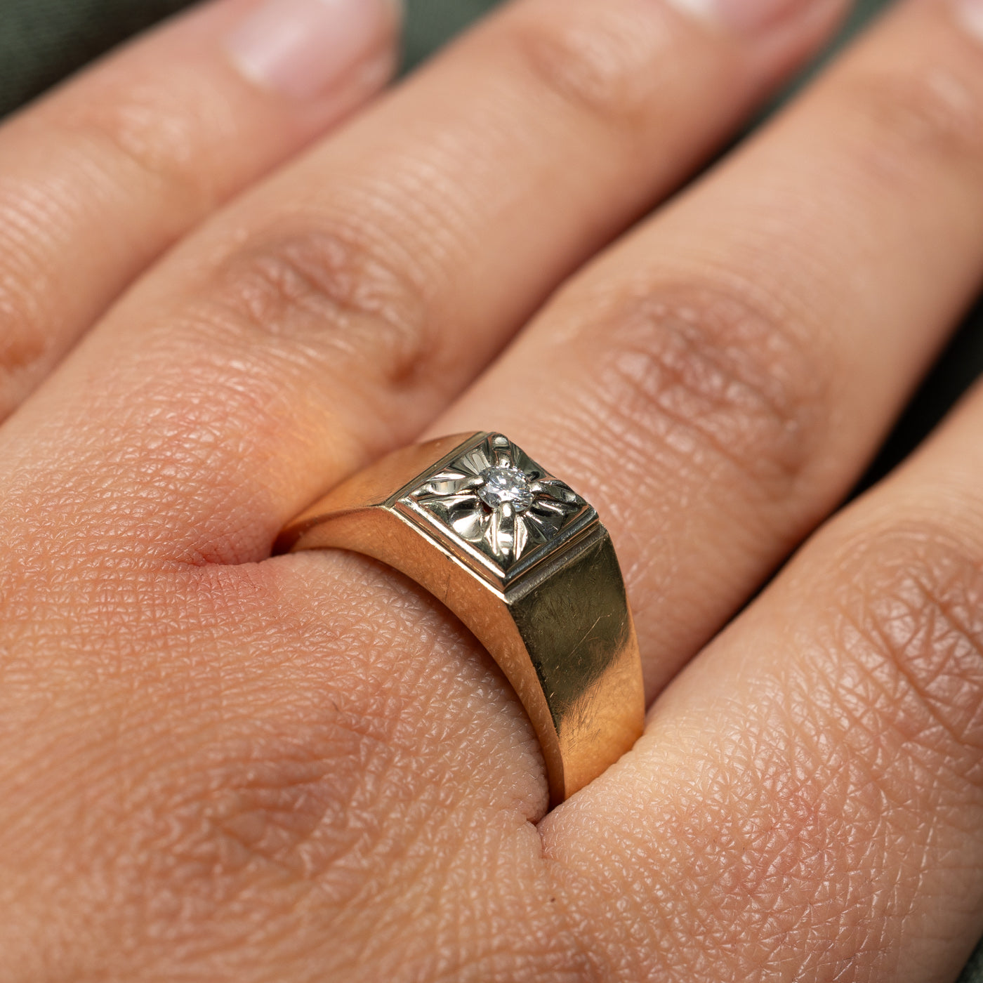 Illusion Set Diamond Ring | 0.12ct | SZ 10 |