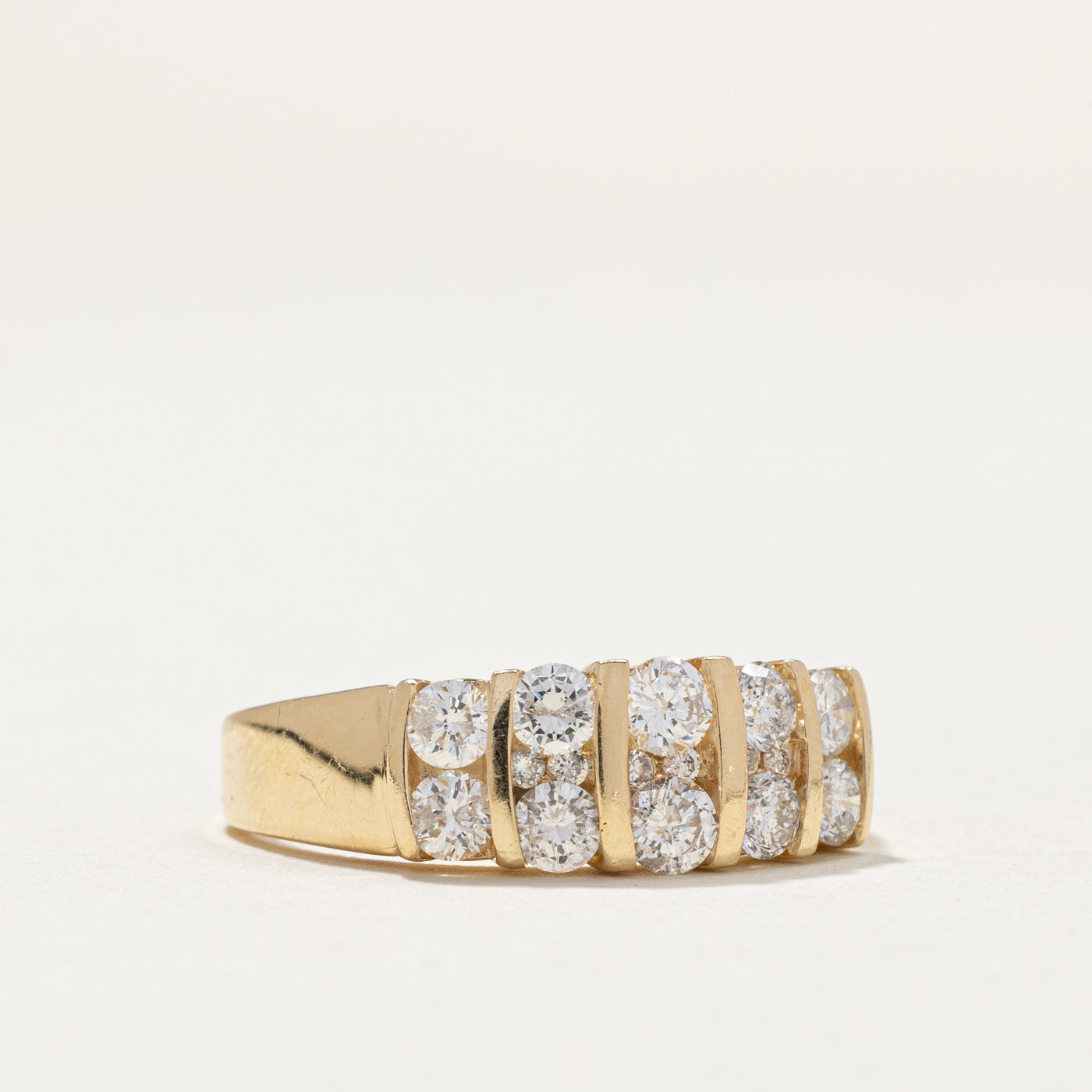 Multi Column Diamond Ring | 0.63ctw | SZ 7.5 |