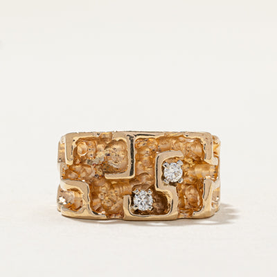 Diamond Abstract Ring | 0.12ctw | SZ 6.5 |
