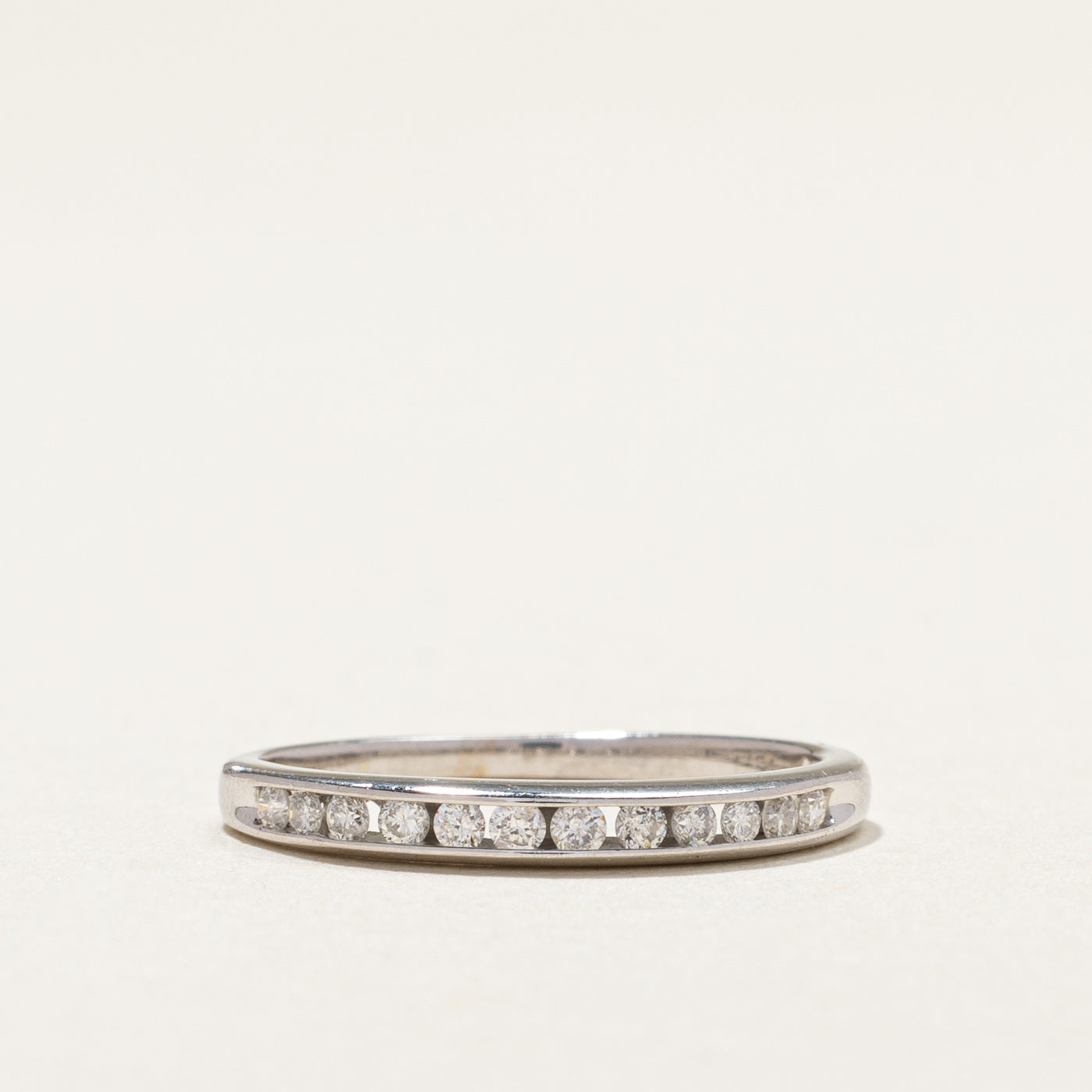 Channel Set Semi Eternity Diamond Ring | 0.18ctw | SZ 5.5 |