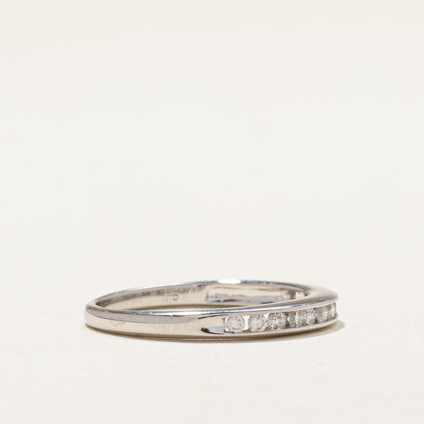 Channel Set Semi Eternity Diamond Ring | 0.18ctw | SZ 5.5 |