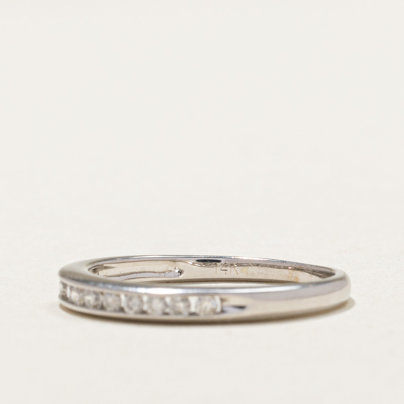Channel Set Semi Eternity Diamond Ring | 0.18ctw | SZ 5.5 |