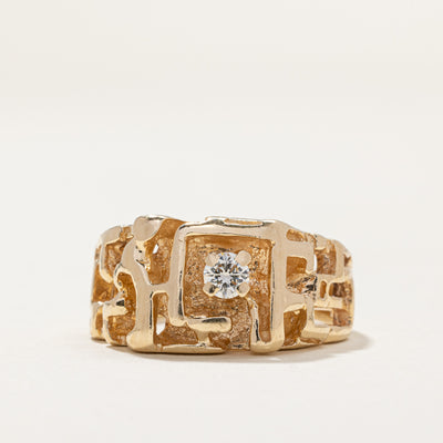Diamond Abstract Ring | 0.20ct | SZ 8.5 |