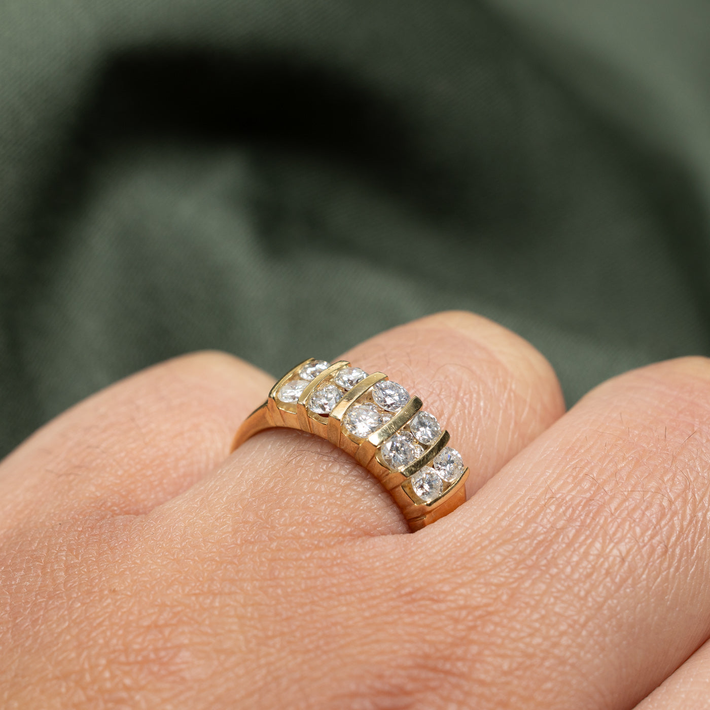 Multi Column Diamond Ring | 0.63ctw | SZ 7.5 |