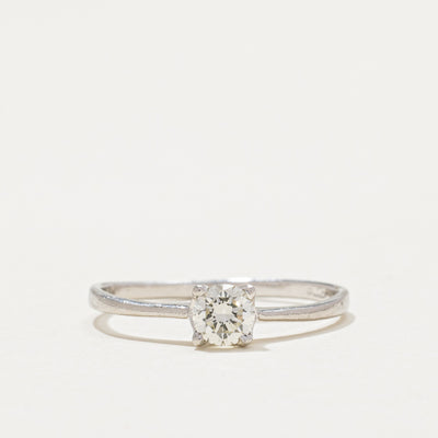 Platinum Solitaire Diamond Engagement Ring | 0.28ct | SZ 5.75