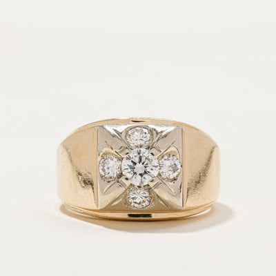 Diamond Cluster Statement Ring | 1.36ctw | SZ 12.25