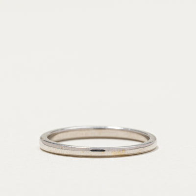 18 White Gold Wedding Band | 2.00mm | SZ 6