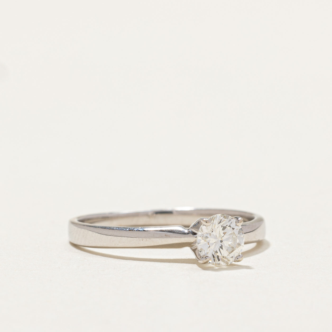 Solitaire High Set Diamond Engagement Ring | 0.36ct | SZ 5