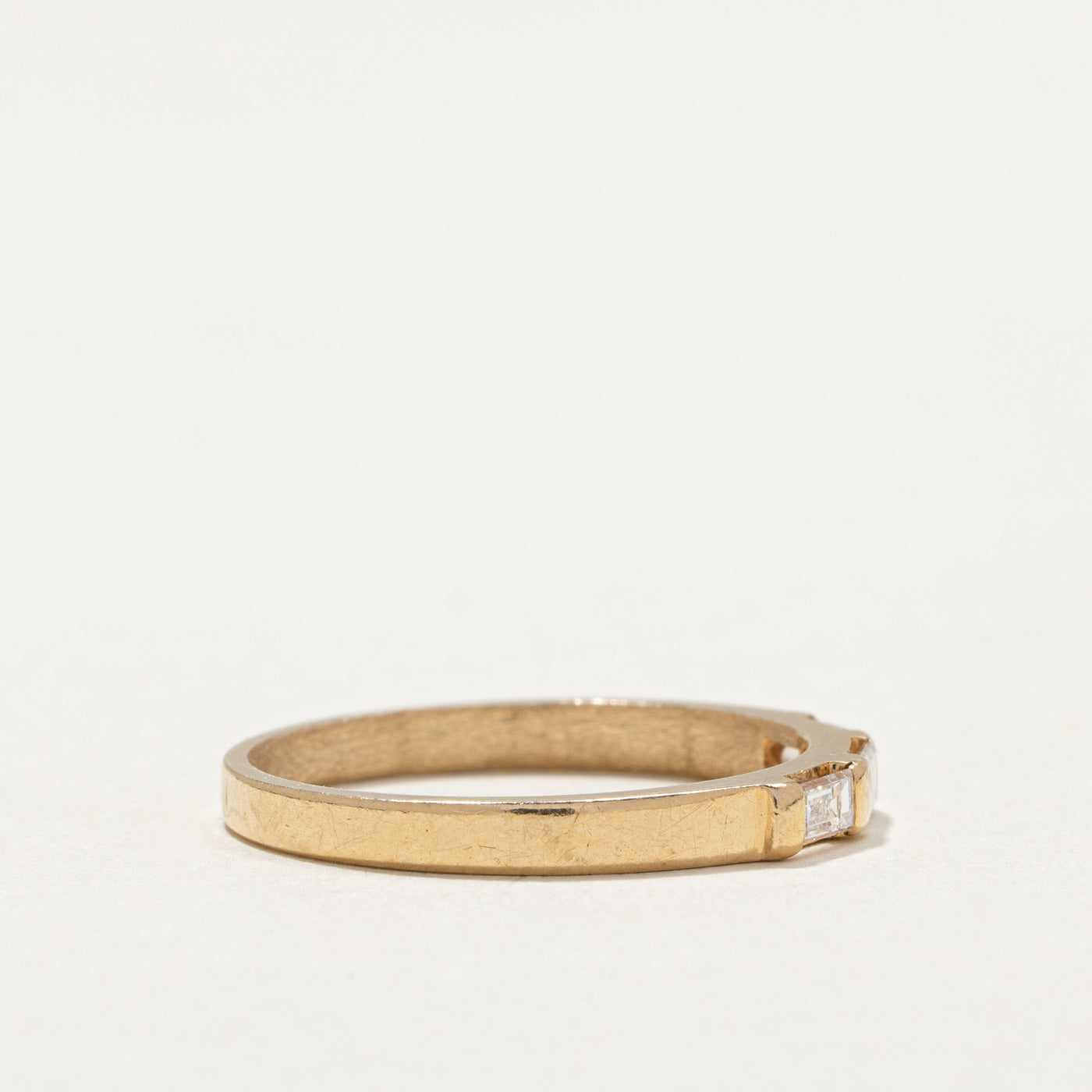 Three Stone Baguette Cut Diamond Band | 0.21ctw | SZ 5.75