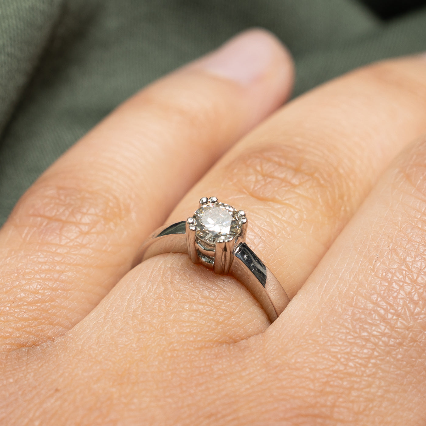 Solitaire Diamond Engagement Ring | 0.54ct | SZ 6.25