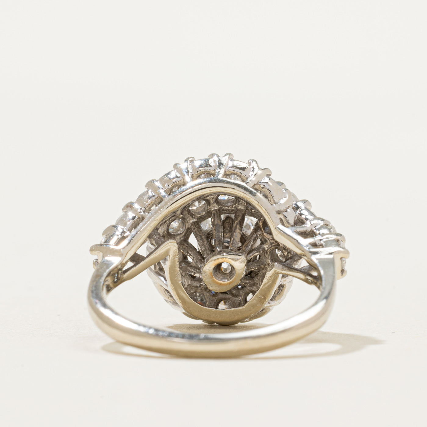 Diamond Swirl Design Cocktail Ring | 1.61ctw | SZ 6