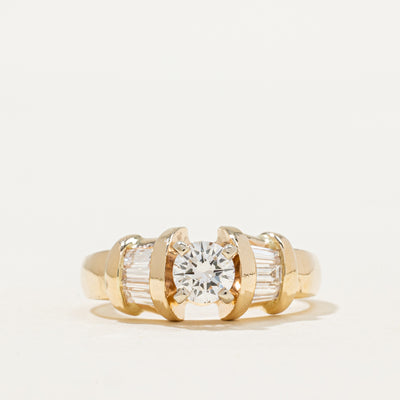 Diamond Dome Engagement Ring | 0.80ctw | SZ 6.25