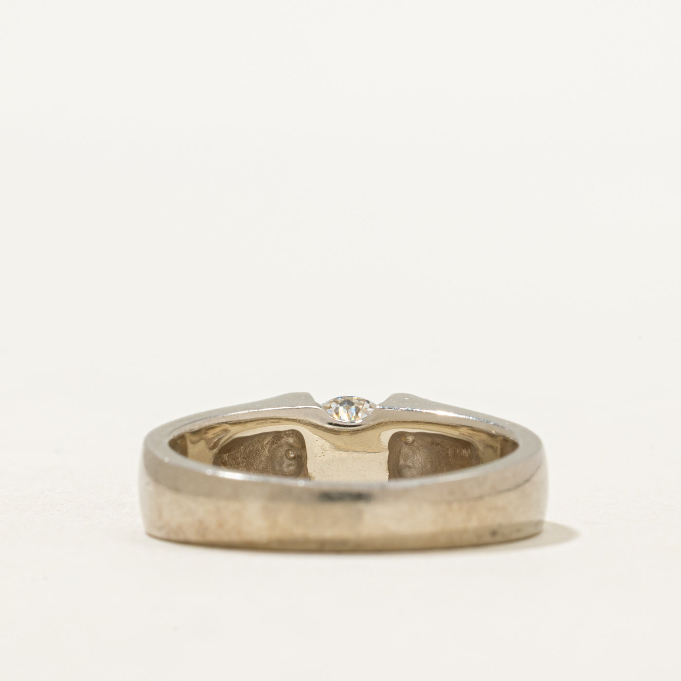 Solitaire Tension Set Diamond Ring | 0.40ct | SZ 6