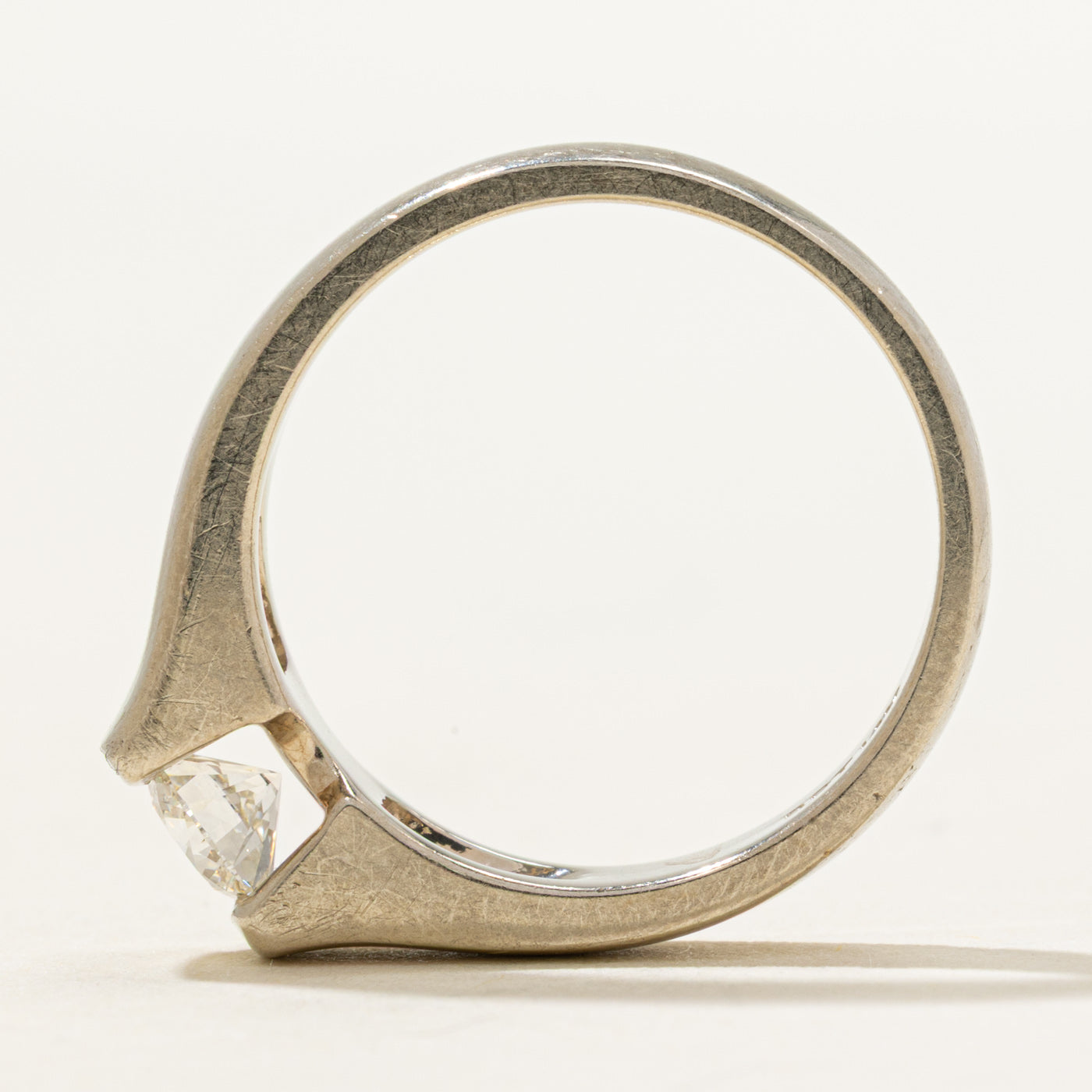 Solitaire Tension Set Diamond Ring | 0.40ct | SZ 6