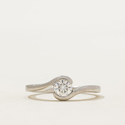 Birmingham Semi Bezel Diamond Bypass Ring | 0.41ct | SZ 6.5