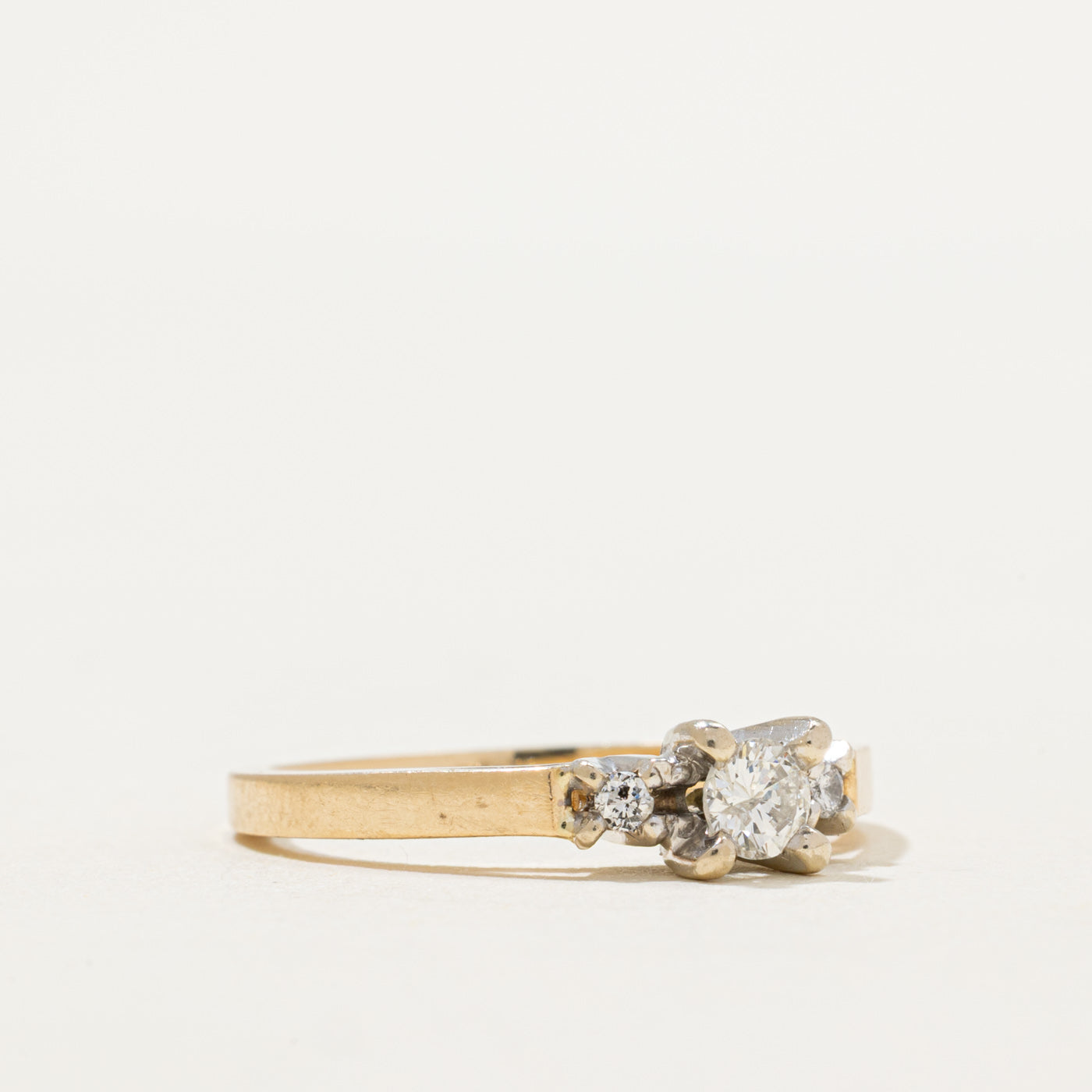 Three Stone Diamond Ring | 0.22ct | SZ 7.5