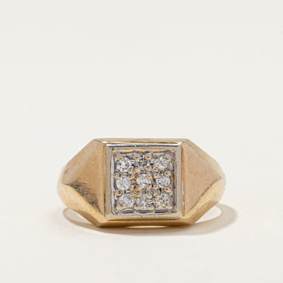 Diamond Signet Ring | 0.32ctw | SZ 9
