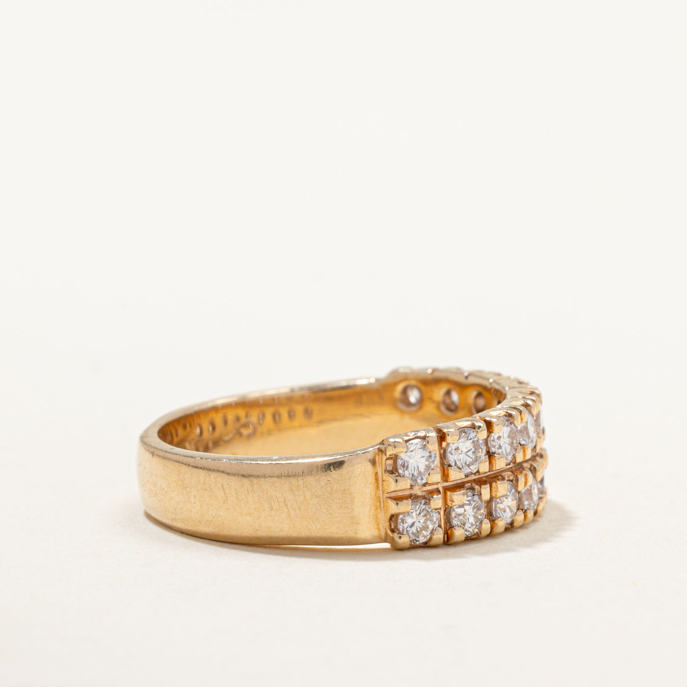 Double Row Semi Eternity Diamond Band | 1.08ctw | SZ 6