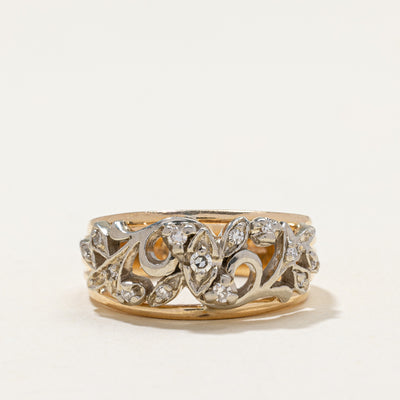 Diamond Openwork Vine Design Ring | 0.17ctw | SZ 7