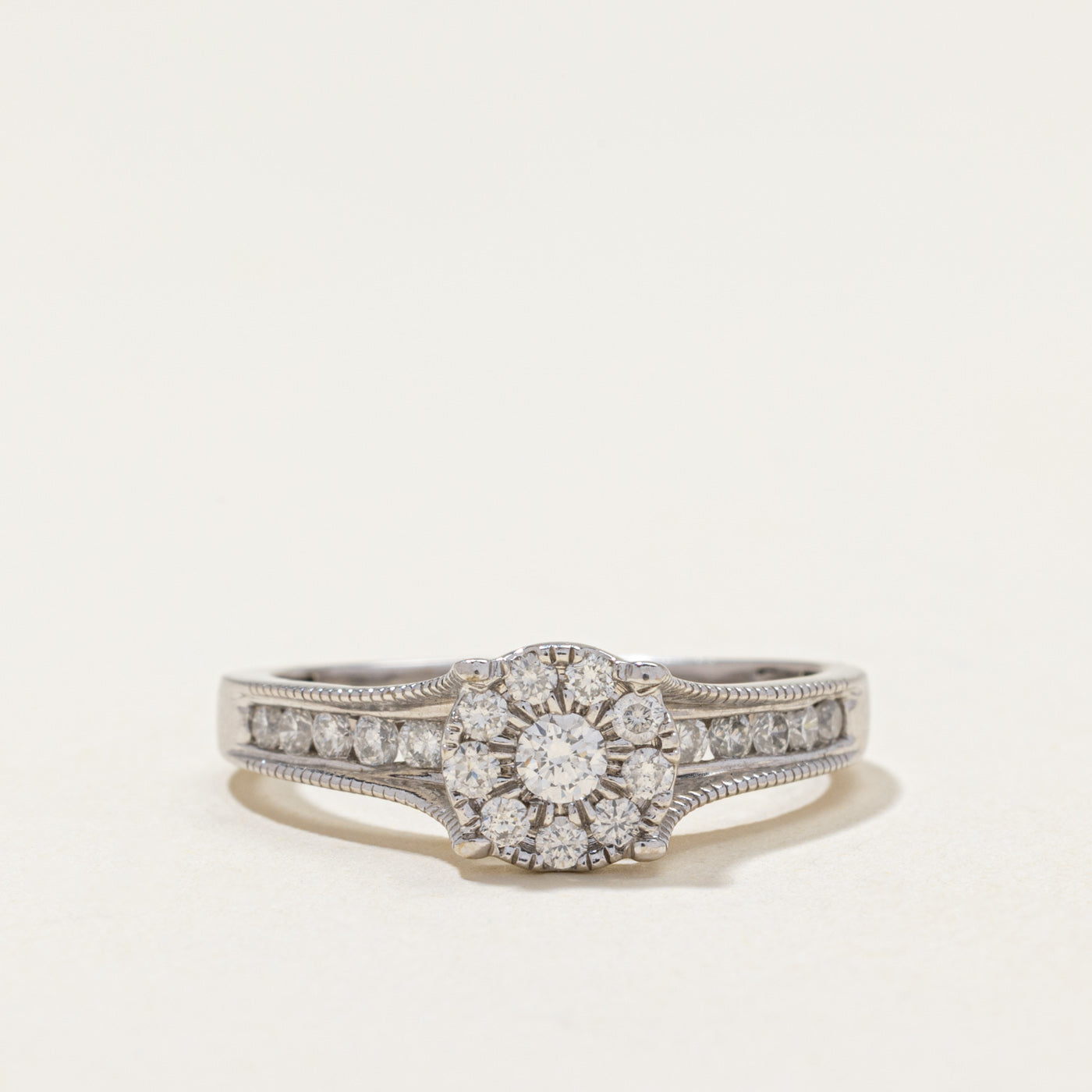 Diamond Halo Ring | 0.68ctw | SZ 8