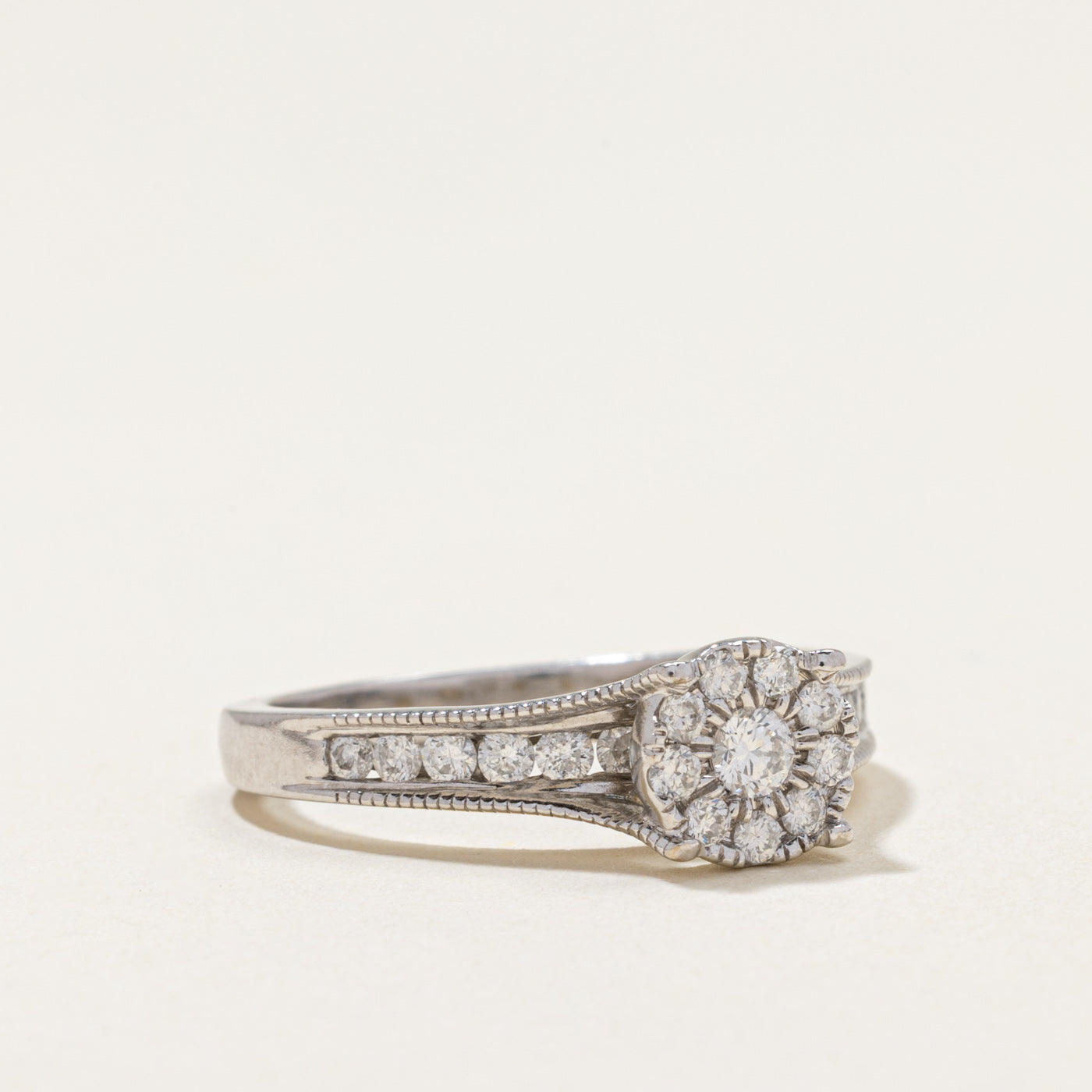Diamond Halo Ring | 0.68ctw | SZ 8