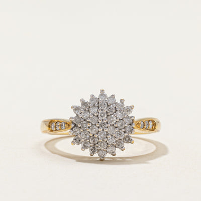 Diamond Cluster Cocktail Ring | 0.50ctw | SZ 6.25