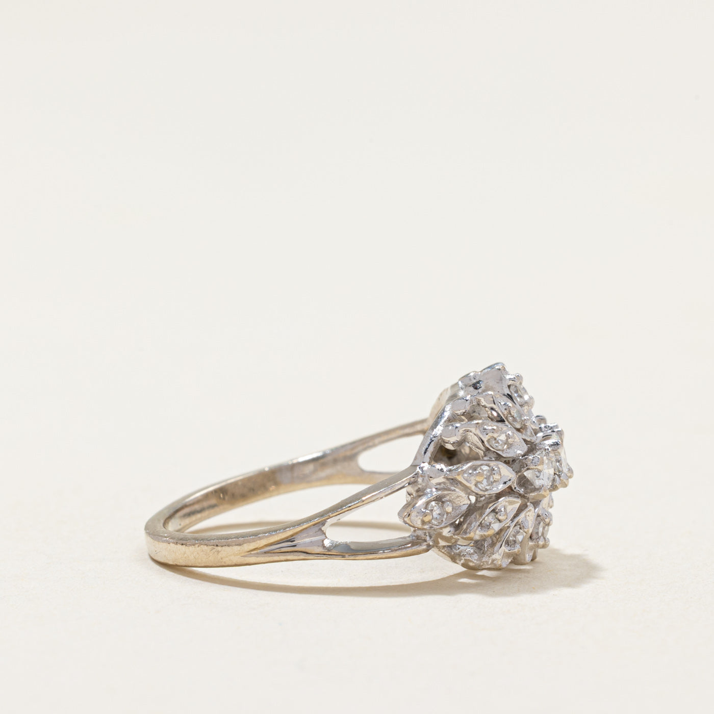 Diamond Cluster Cocktail Ring | 0.34ctw | SZ 6