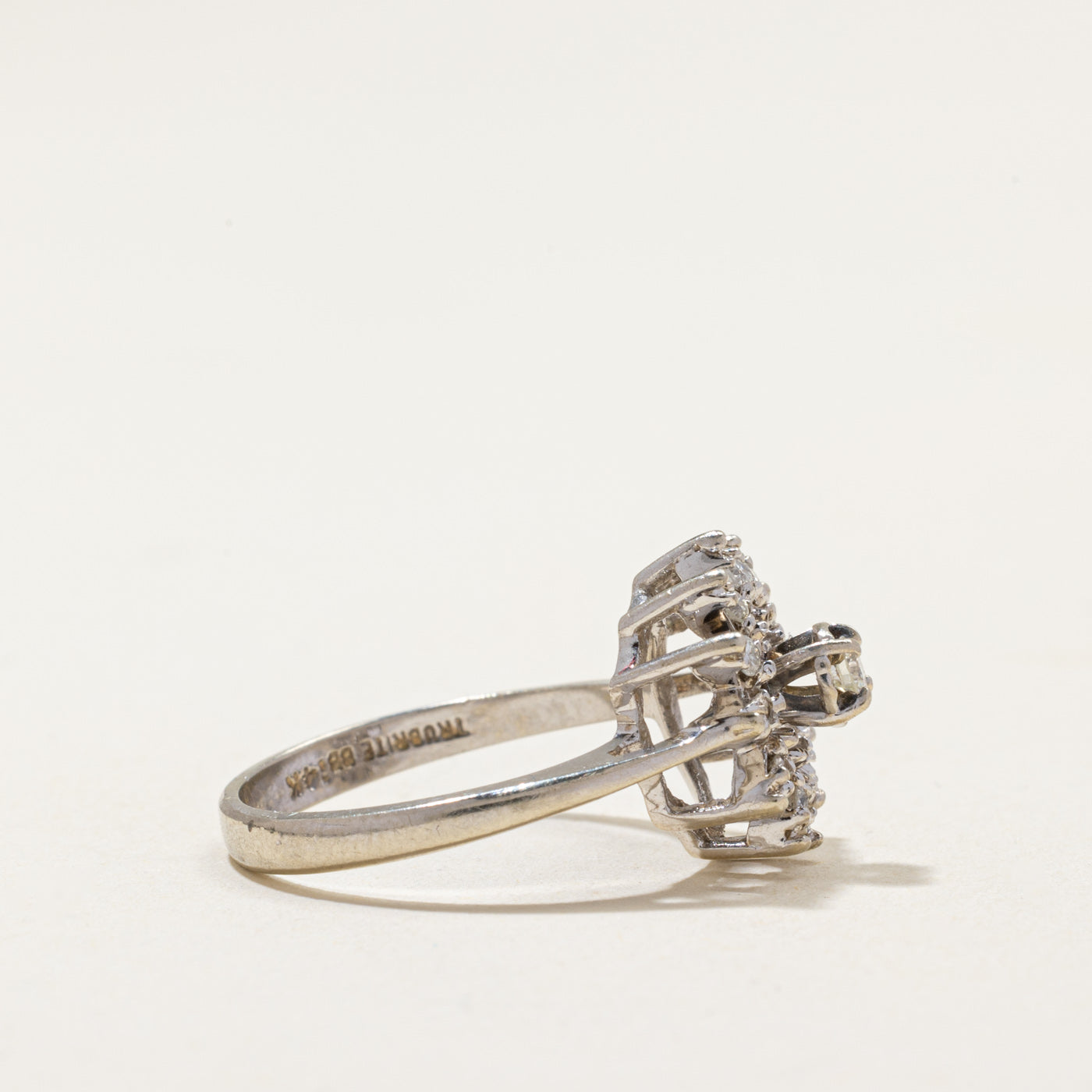 Diamond Open Petal Ring | 0.30ctw | SZ 6