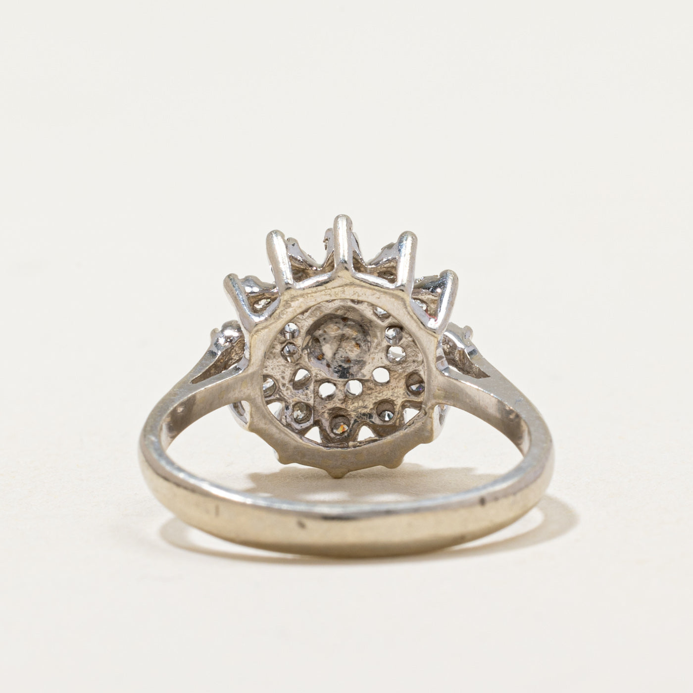 Diamond Open Petal Ring | 0.30ctw | SZ 6