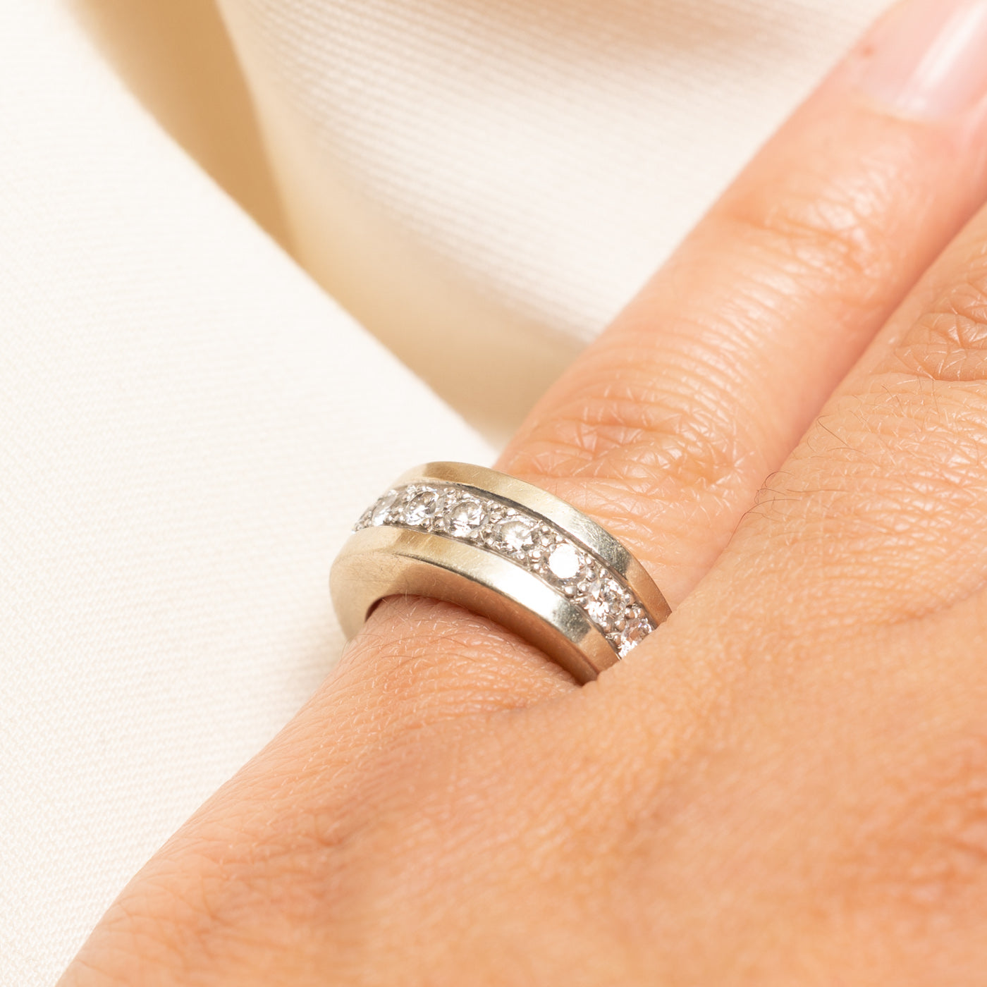 Semi Eternity Diamond Chunky Band | 0.63ctw | SZ 5