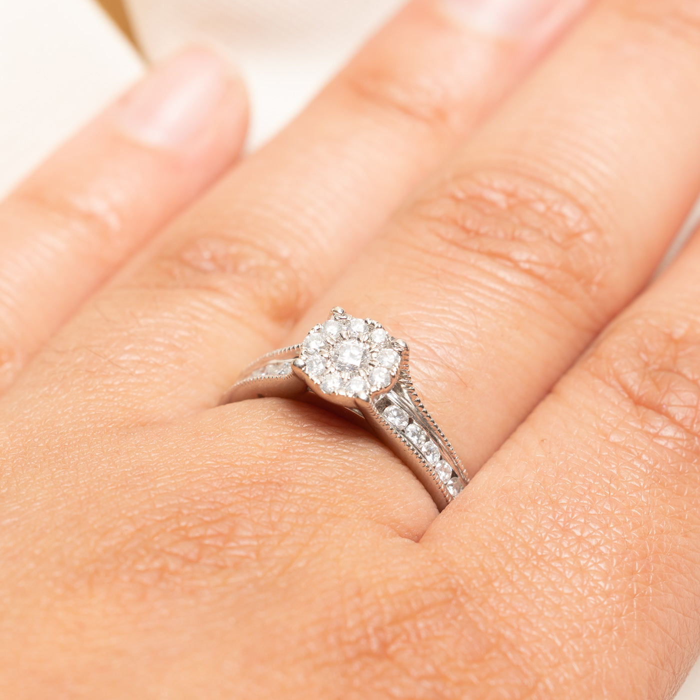 Diamond Halo Ring | 0.68ctw | SZ 8