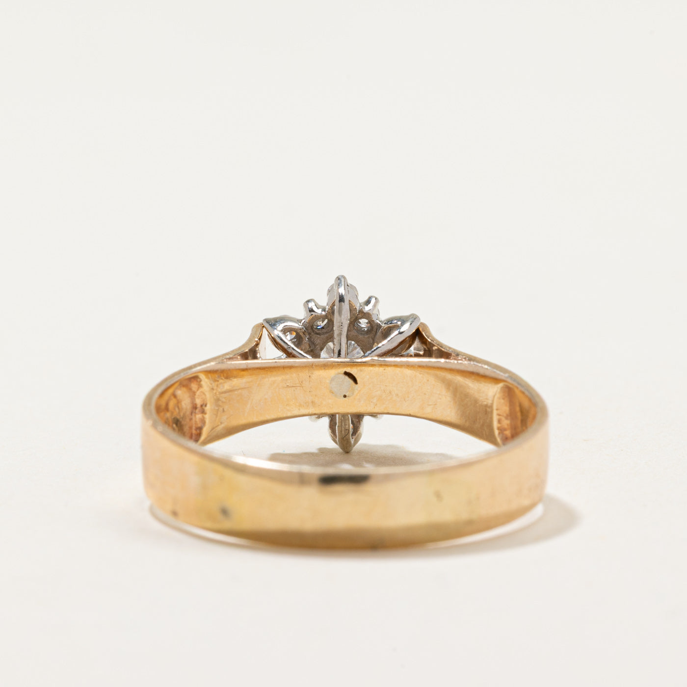 Diamond Cluster Cathedral Ring | 0.32ctw | SZ 10