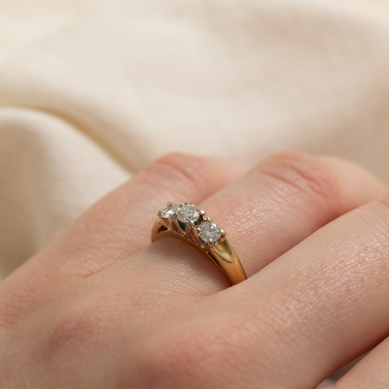 Three Stone Diamond Ring | 0.48ctw | SZ 7