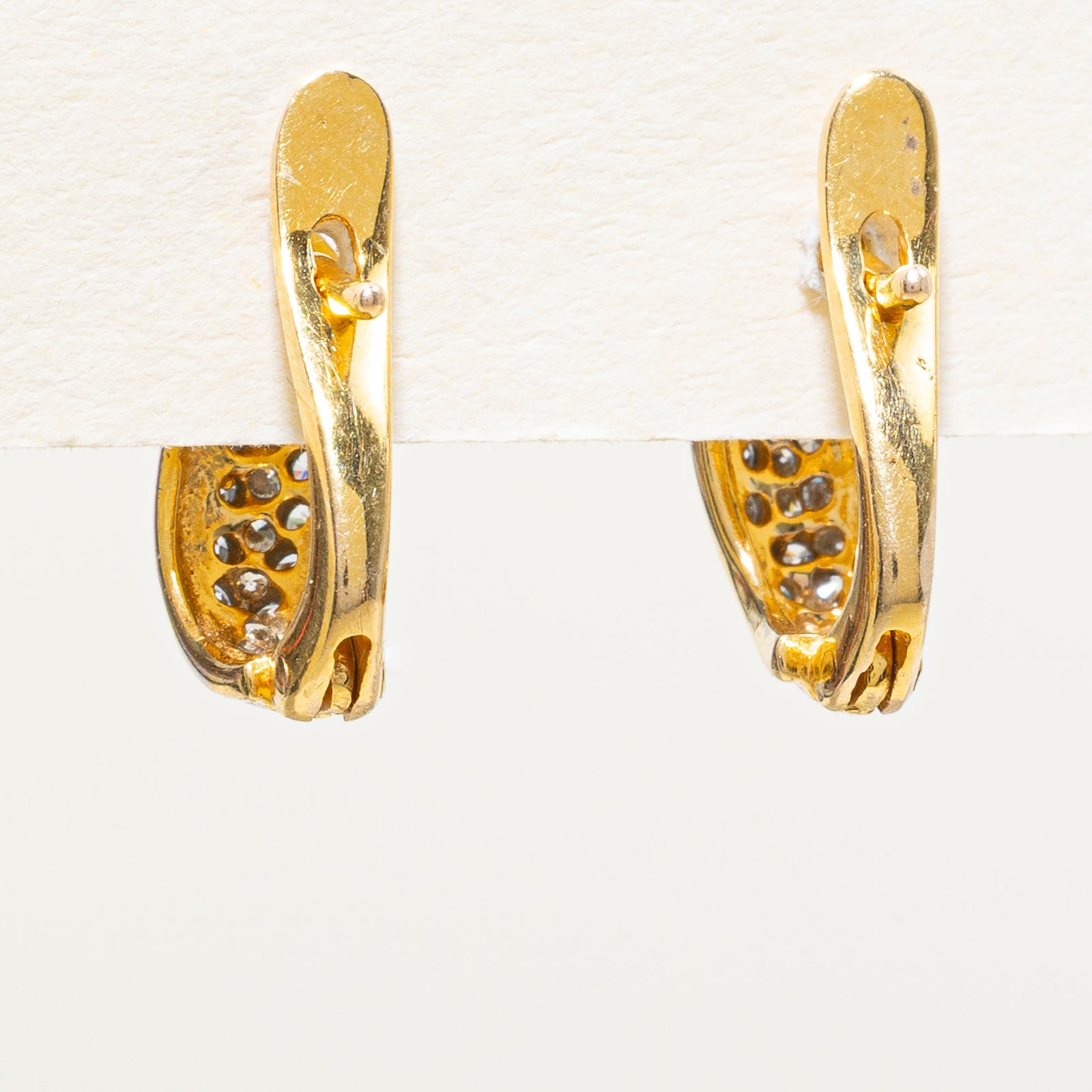 Diamond Cluster Latchback Earrings | 0.32ctw