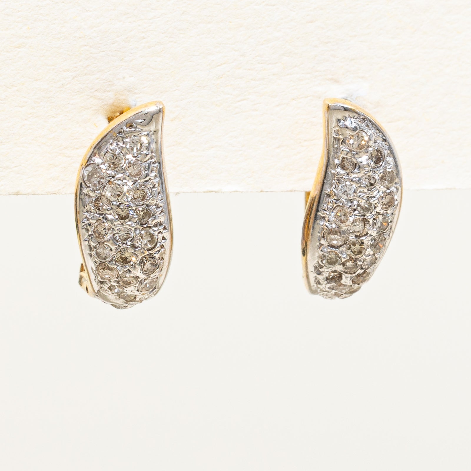 Diamond Cluster Latchback Earrings | 0.32ctw