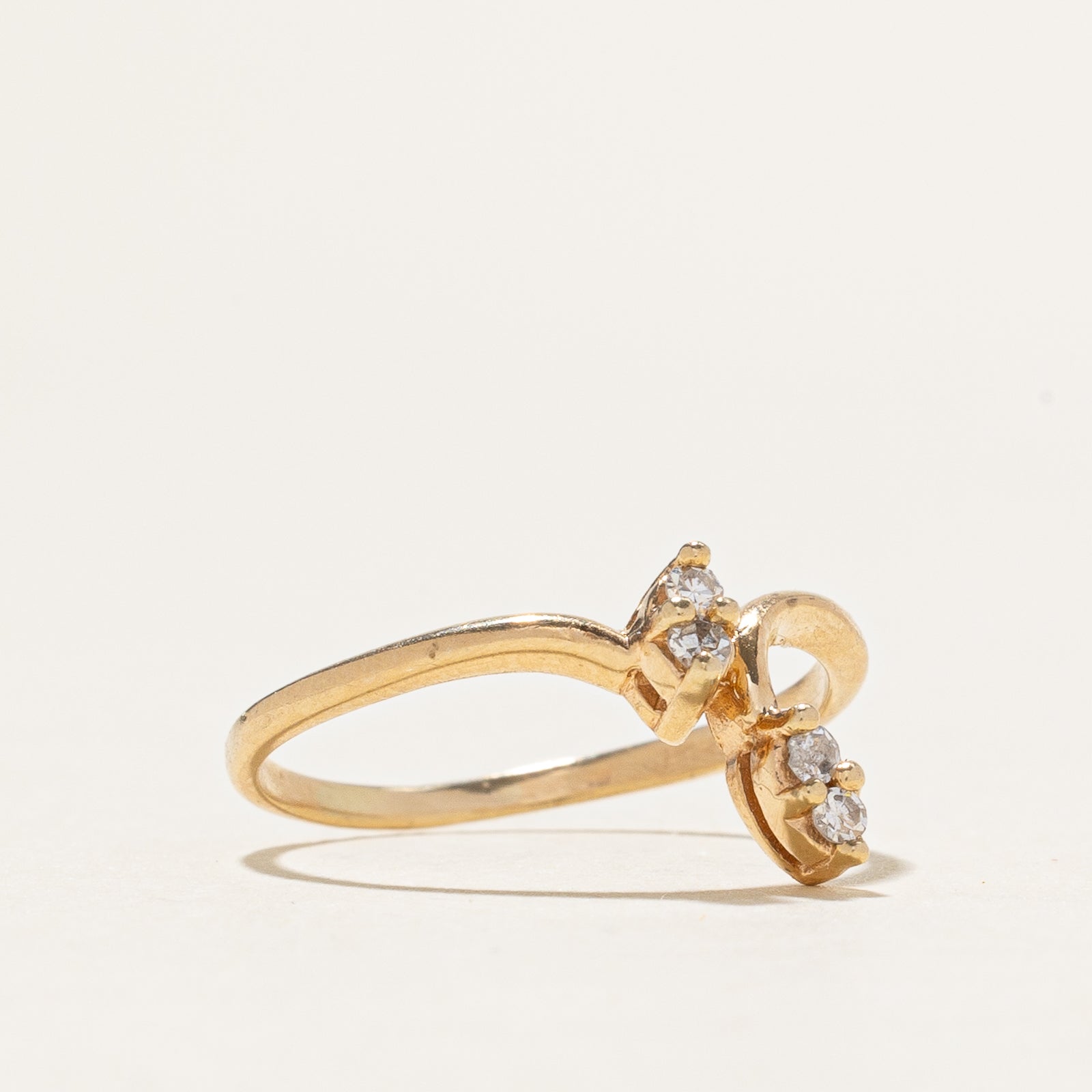 Diamond Chevron Ring | 0.06ctw | SZ 4.25