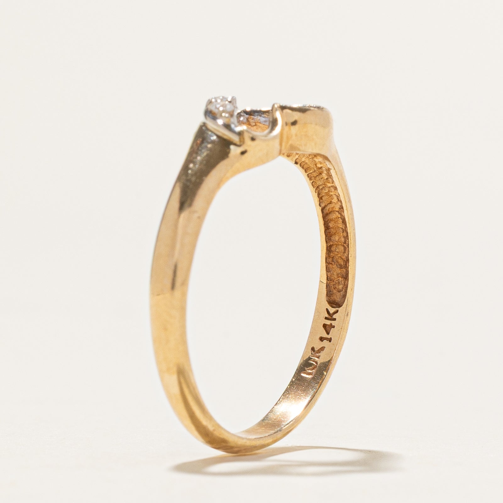 Diamond Open Heart Ring | 0.03ctw | SZ 6.25