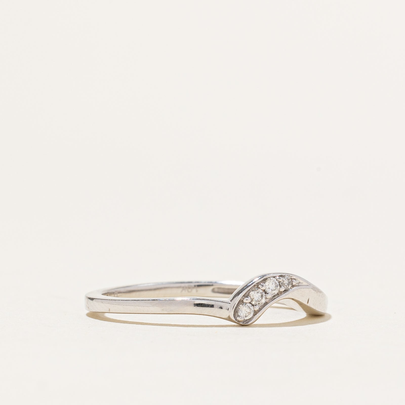 Diamond Contour Band | 0.05ctw | SZ 7.25