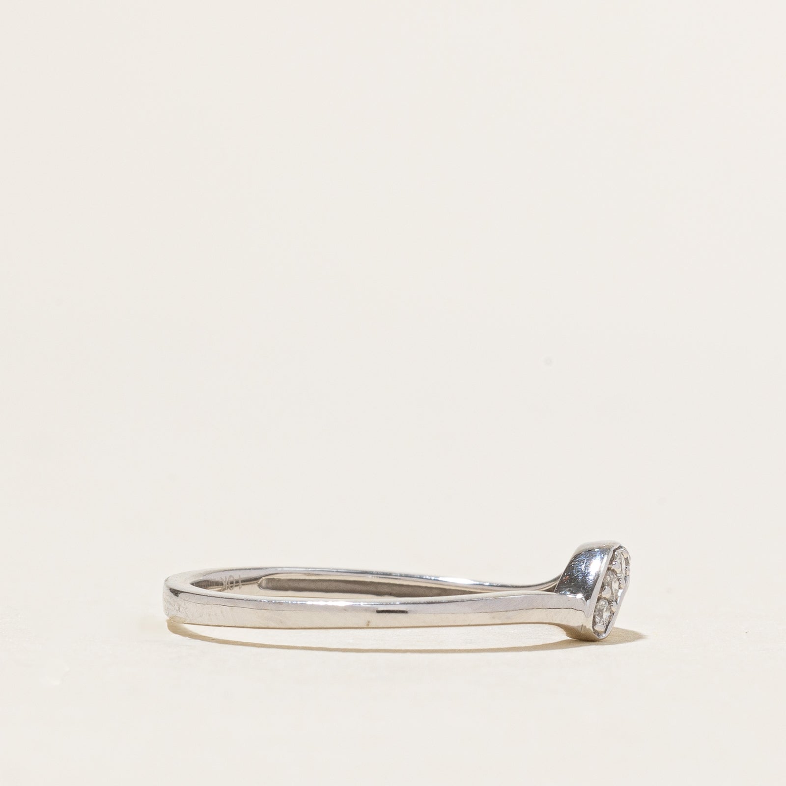 Diamond Contour Band | 0.05ctw | SZ 7.25