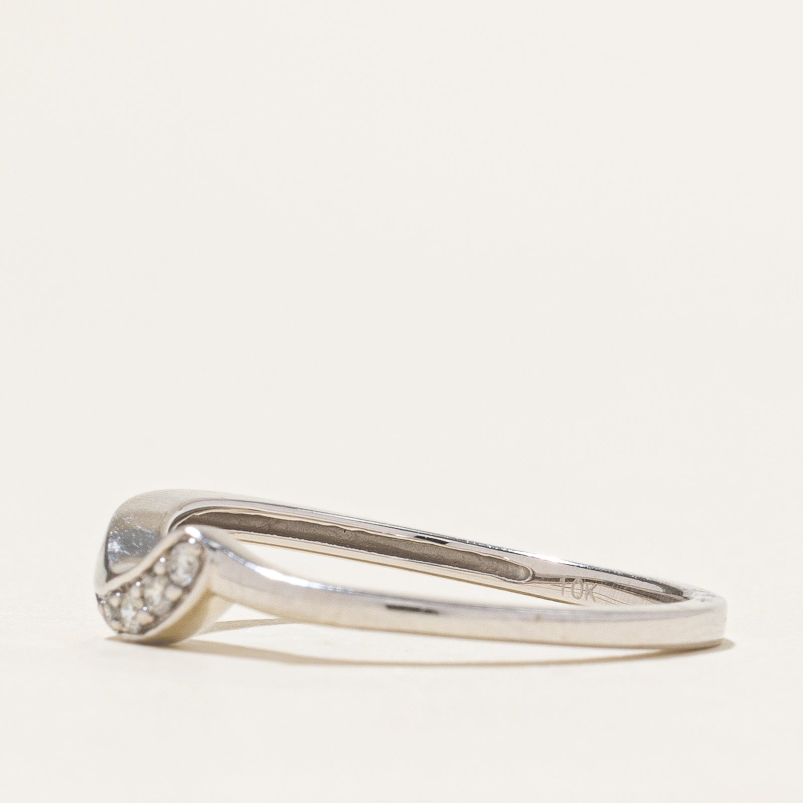Diamond Contour Band | 0.05ctw | SZ 7.25